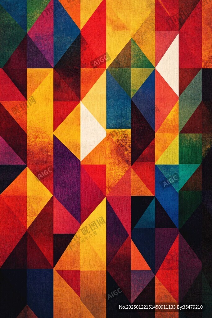 简洁大气拼色纹理