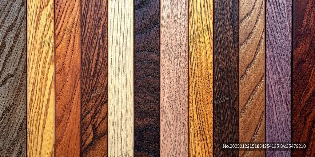 多种颜色木板木材