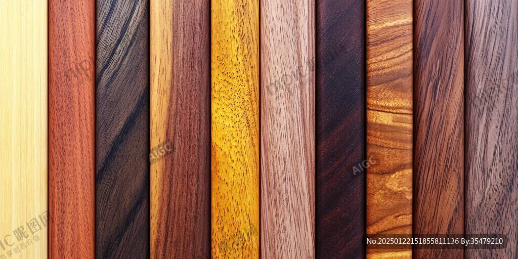 多种颜色木板木材
