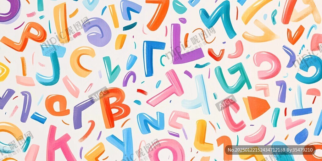 字母背景素材
