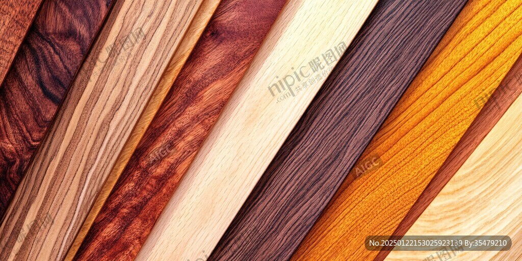多种颜色木板木材