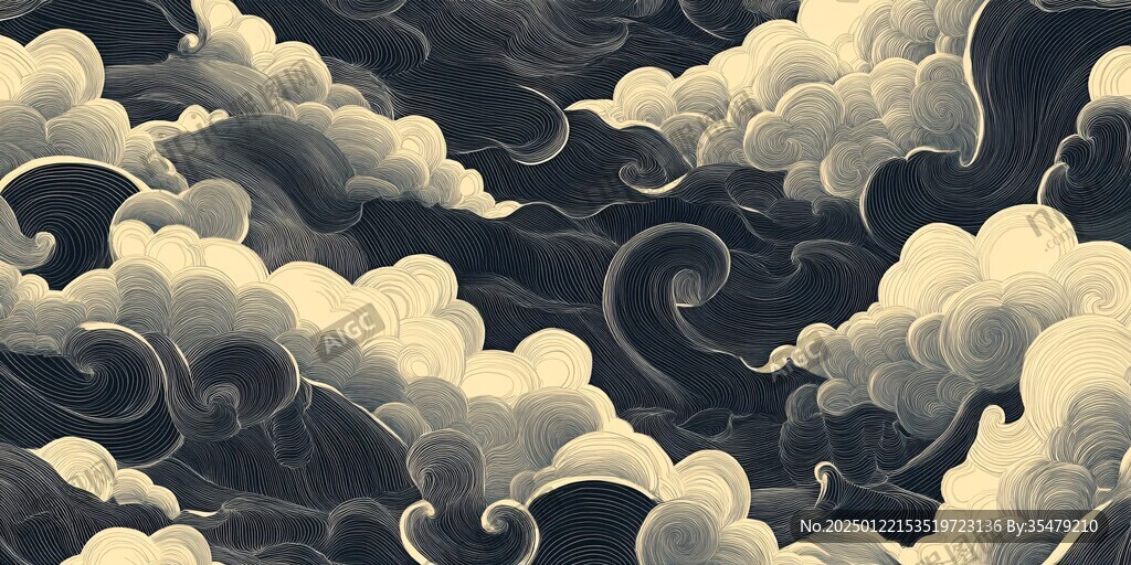 宋代云图高端云纹装饰