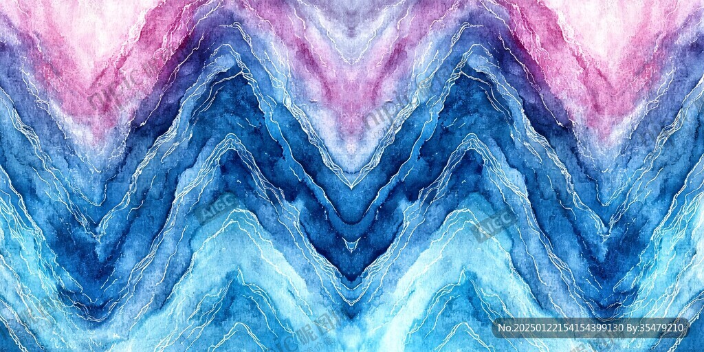 肌理彩色流体背景墙