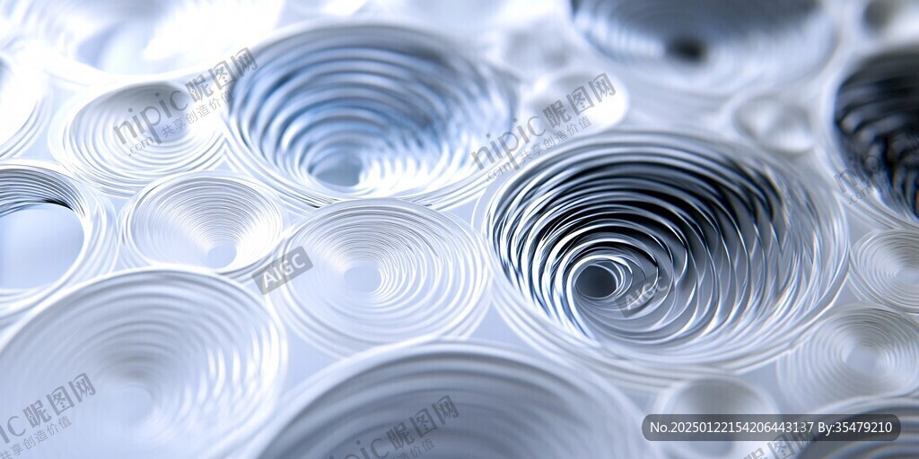 3d立体圈圈背景