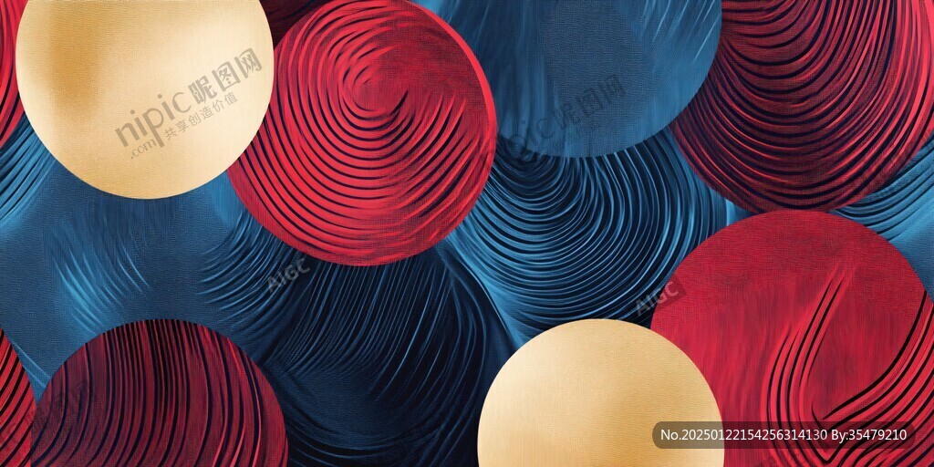 3d立体圈圈背景