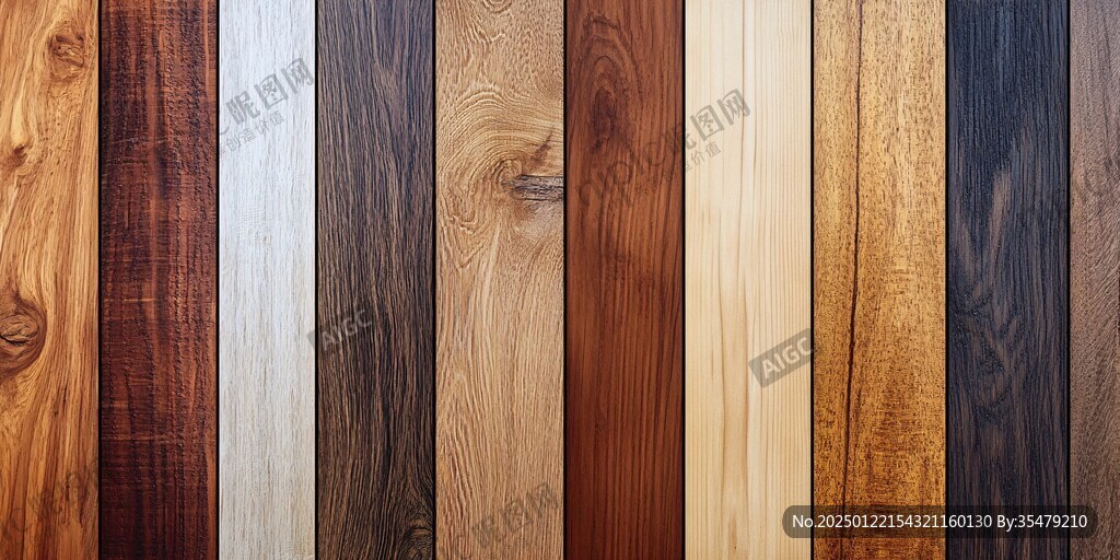 多种颜色木板木材