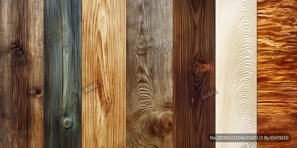 多种颜色木板木材