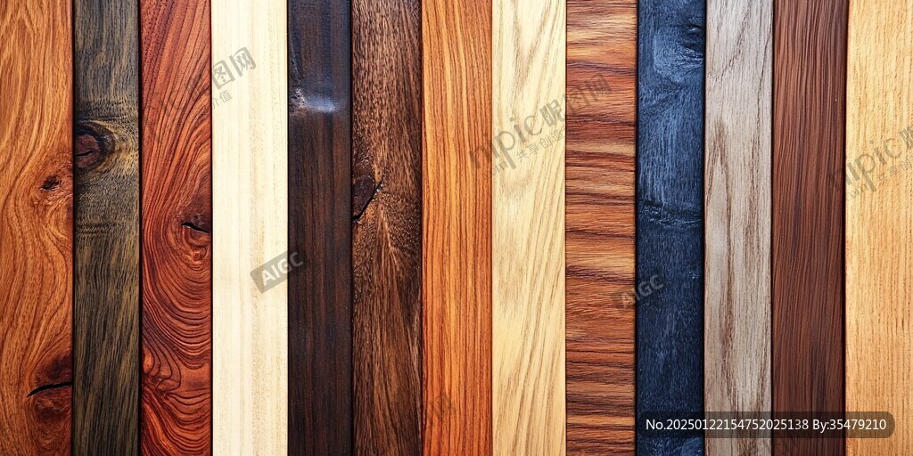 多种颜色木板木材
