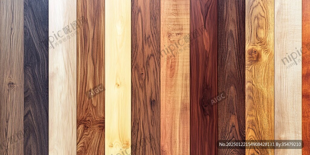 多种颜色木板木材