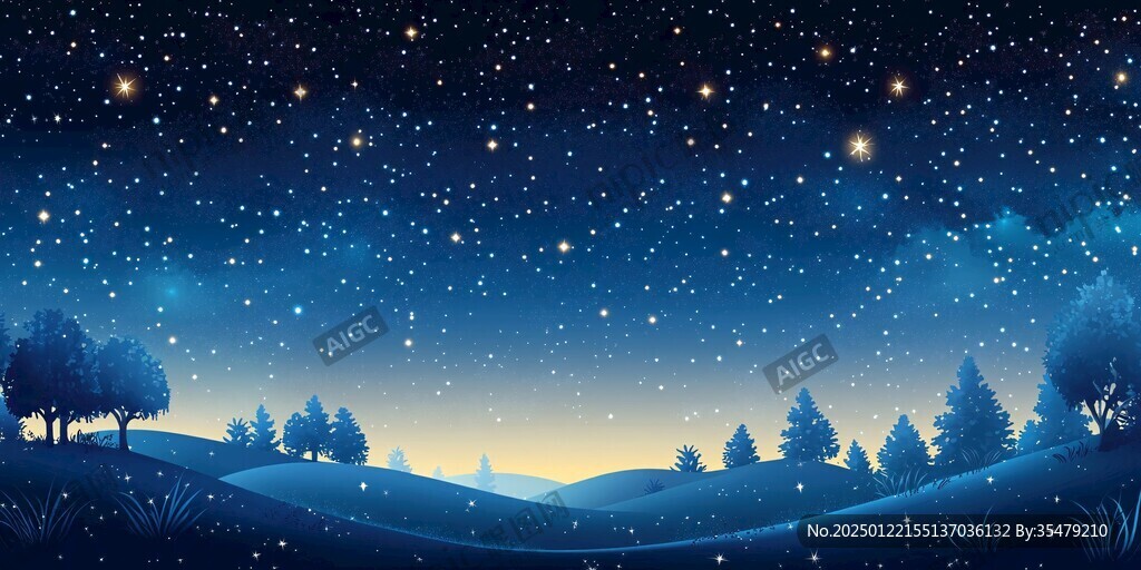 冬季夜晚夜景