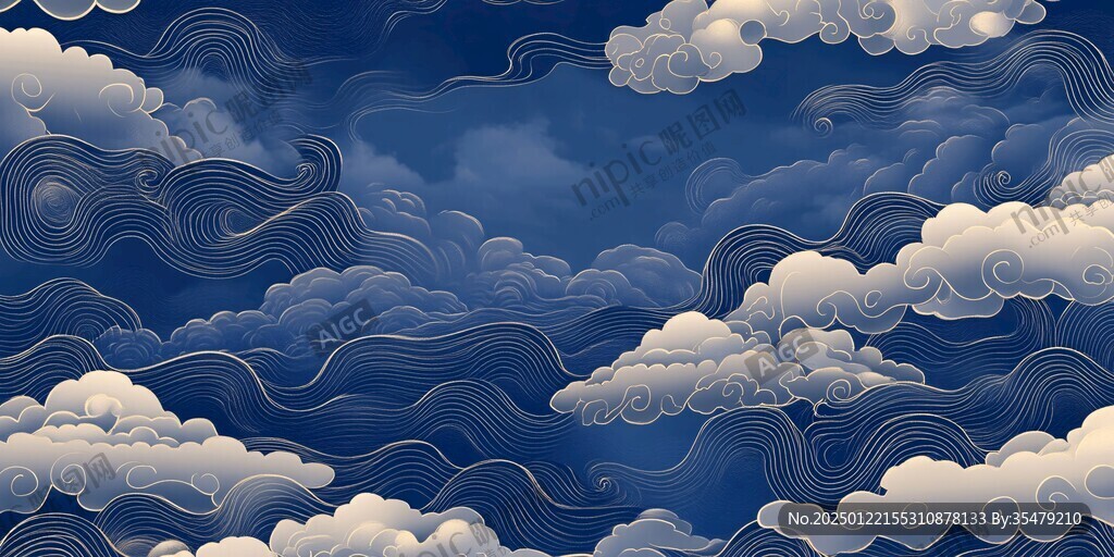 宋代云图高端云纹装饰