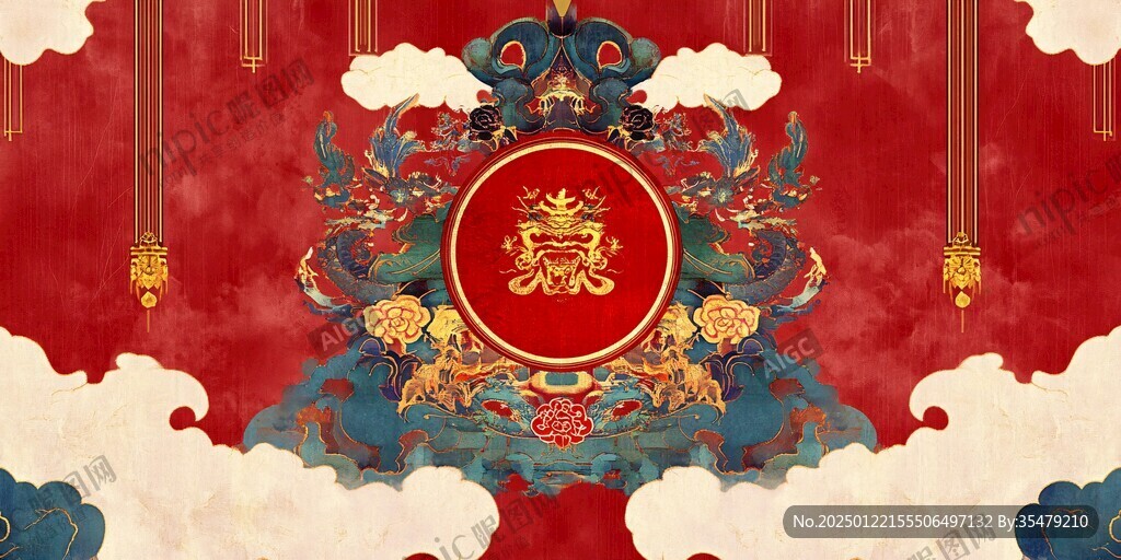 宫廷婚庆背景
