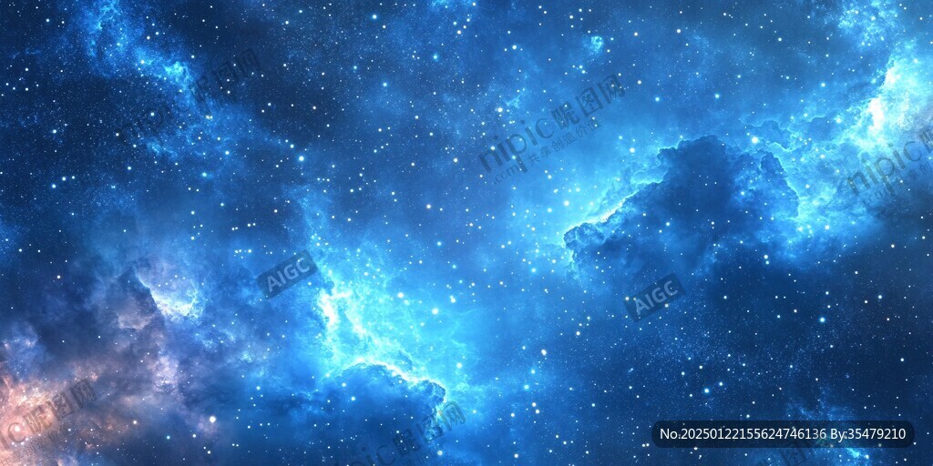 星云宇宙科技背景
