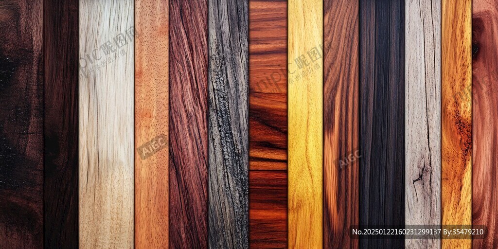 多种颜色木板木材