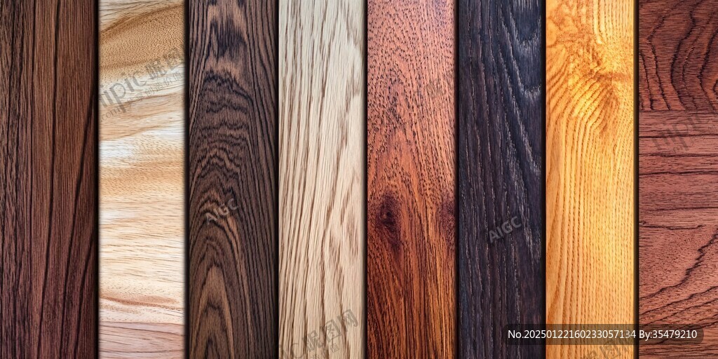 多种颜色木板木材