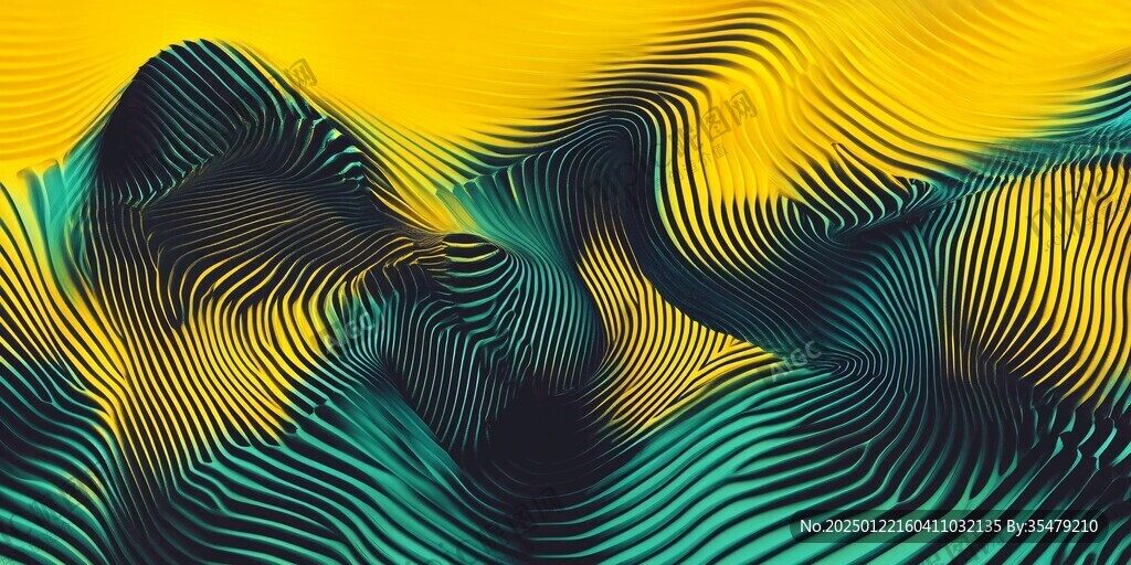 幻彩流体抽象线条背景