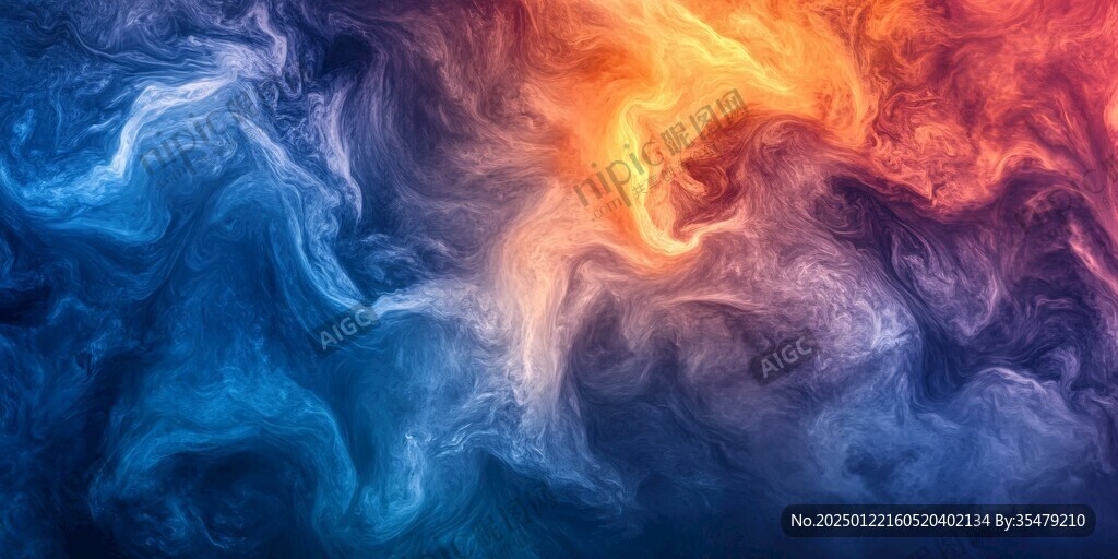 多色烟雾艳丽图案背景