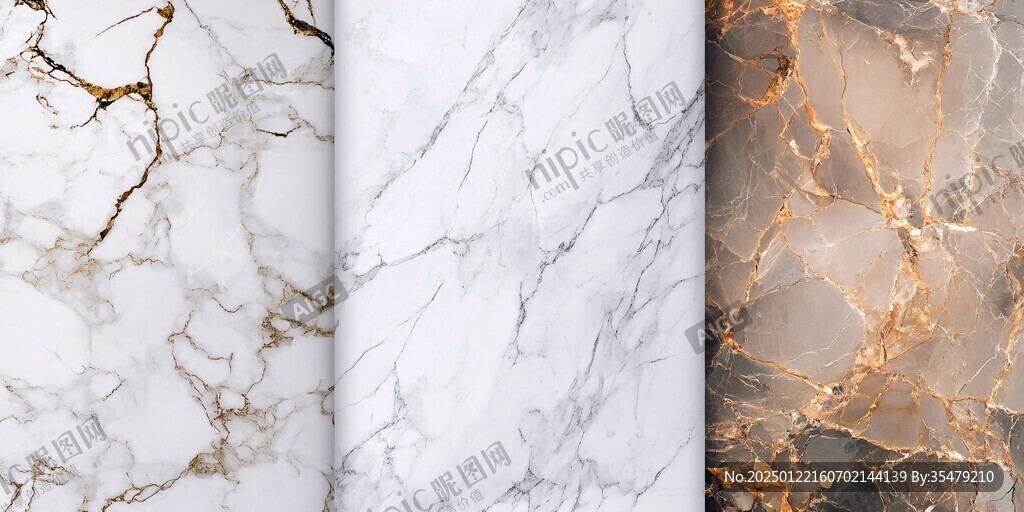 金色大理石对拼背景