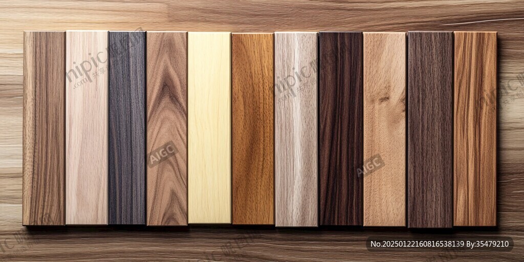 多种颜色木板木材