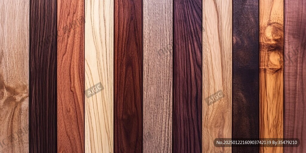 多种颜色木板木材