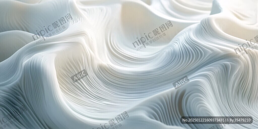 3d波浪线弧线弧形山
