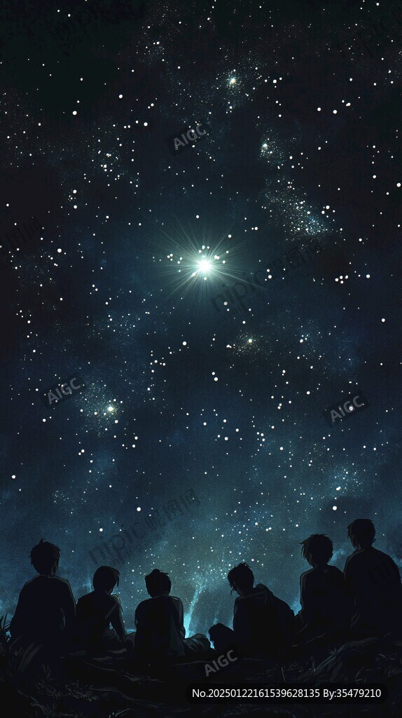 手绘追光的少年