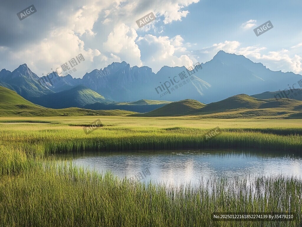 高山草甸湖泊