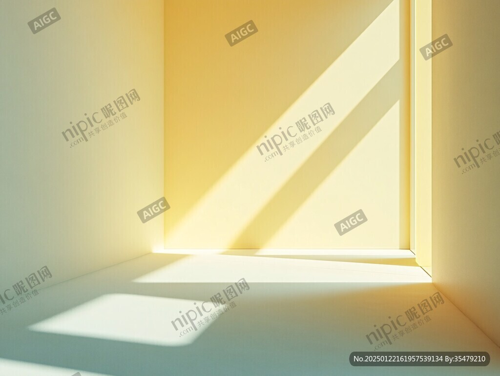 黄色室内暖光太阳光