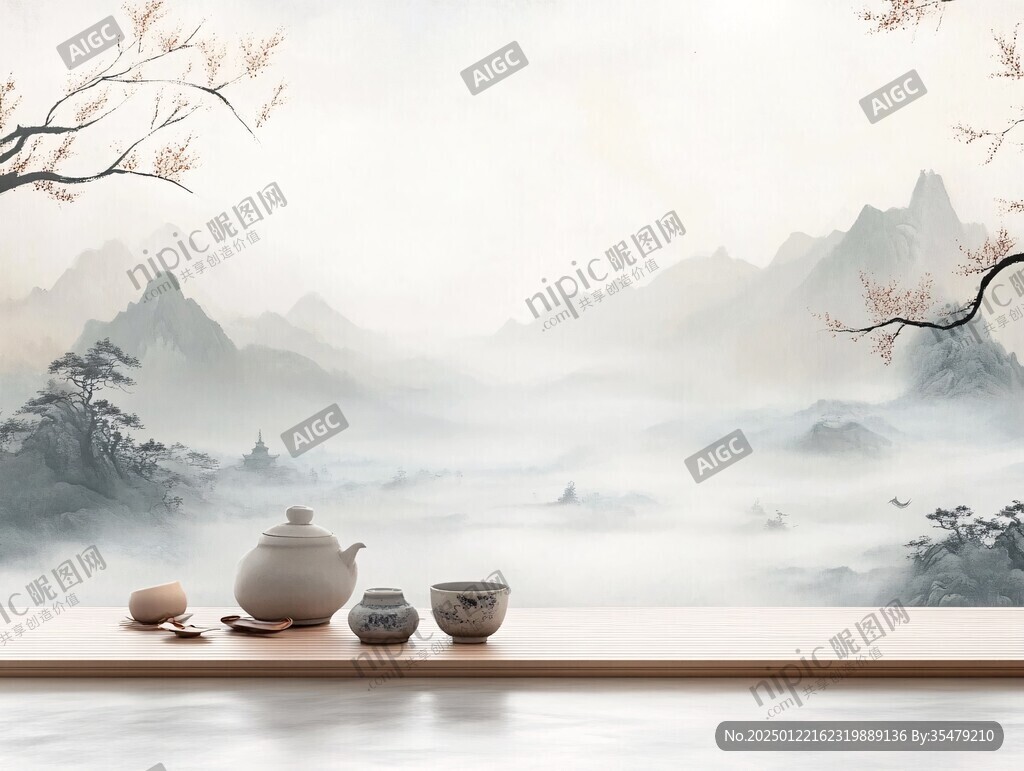 茶室背景图