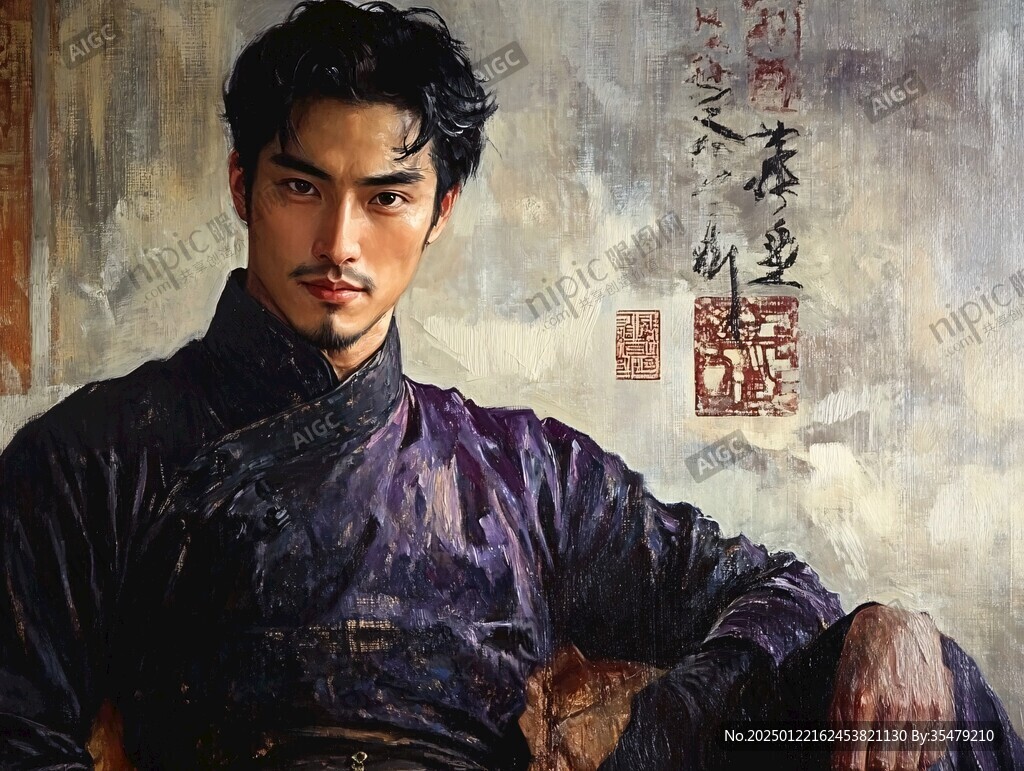 名人油画