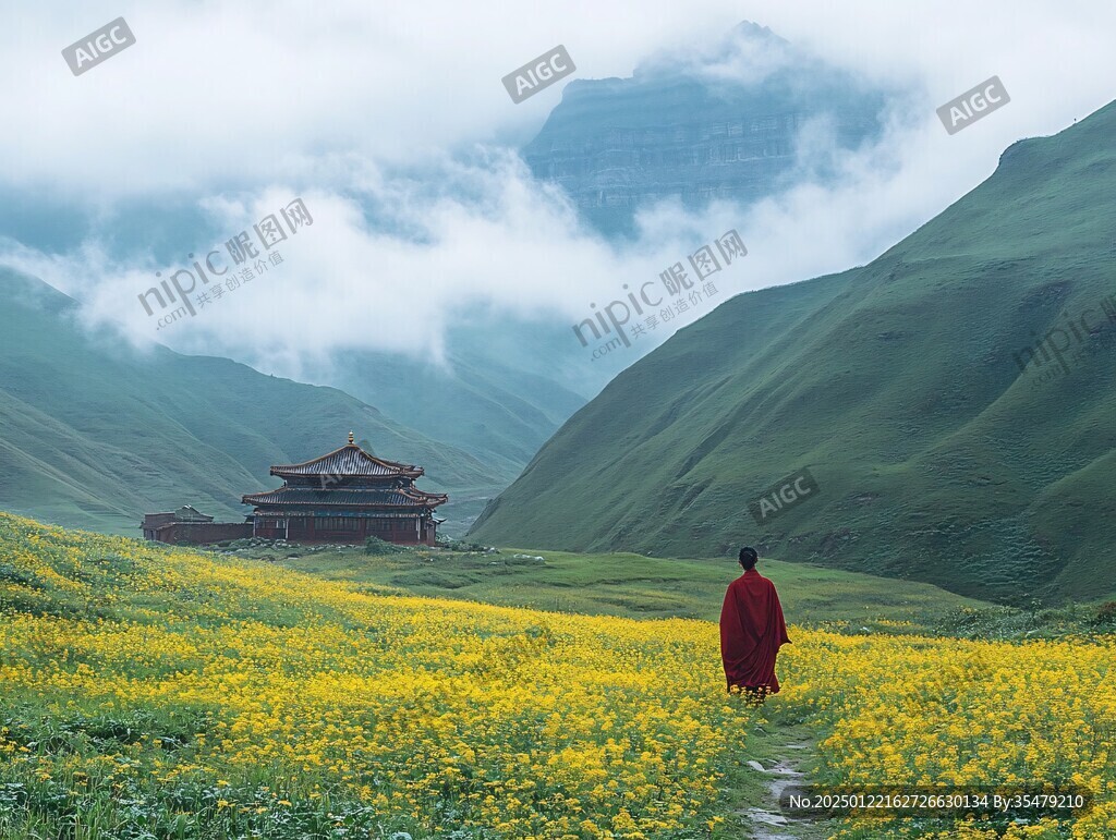 卓尔山油菜花风光