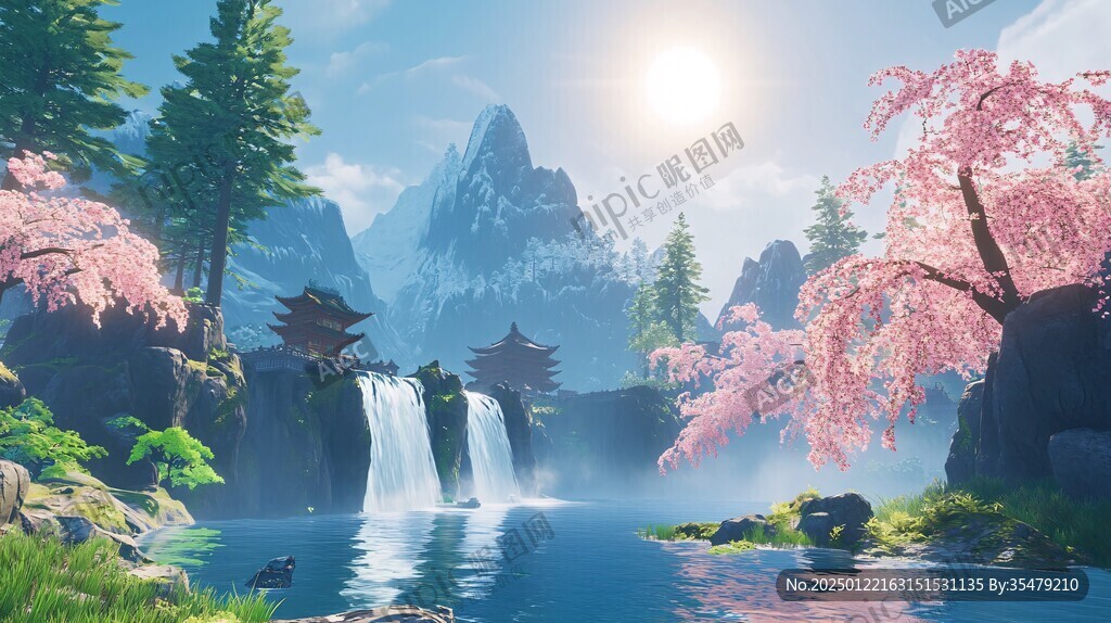 游戏山水场景