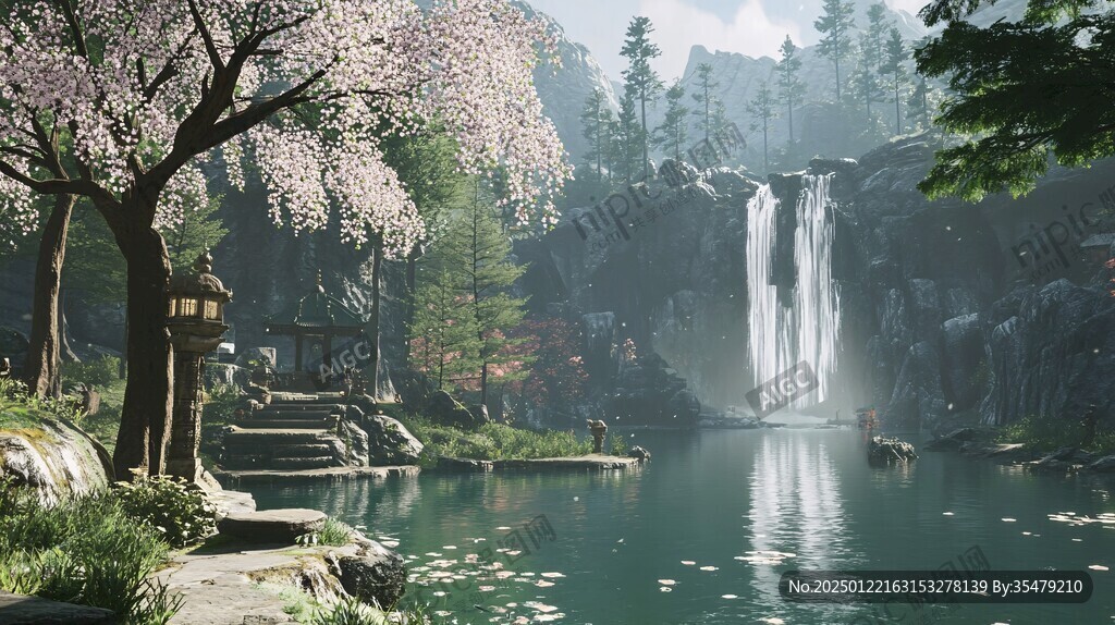 游戏山水场景