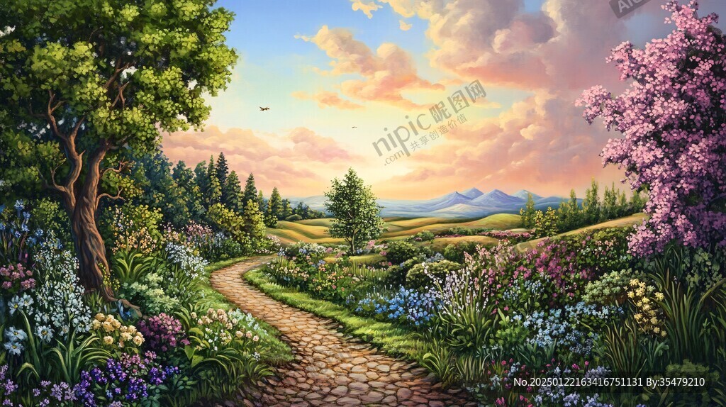 美丽风景油画