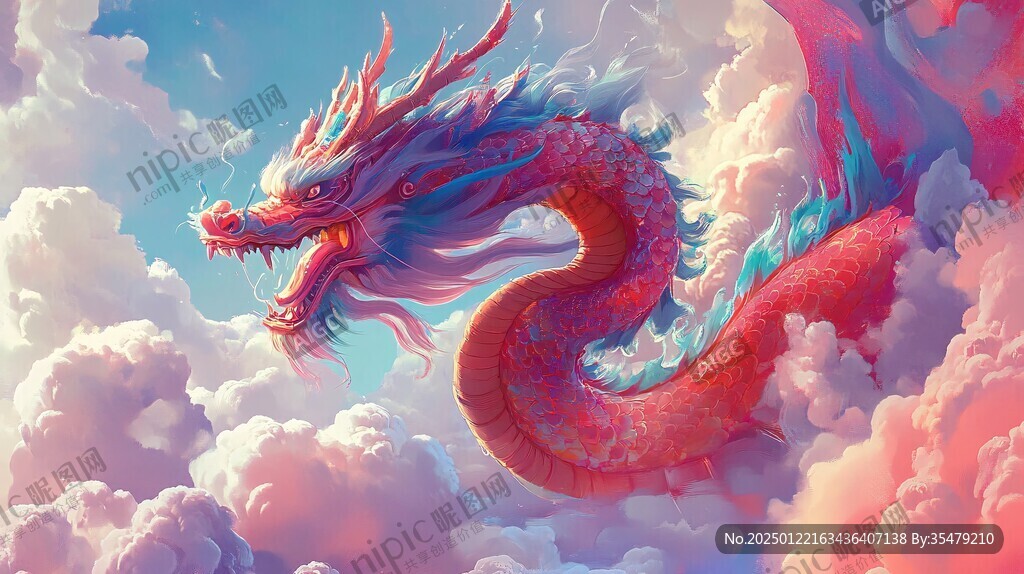 龙年横版插画