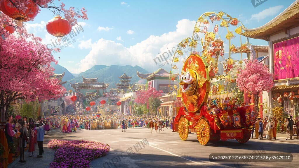 古代盛世场景再现