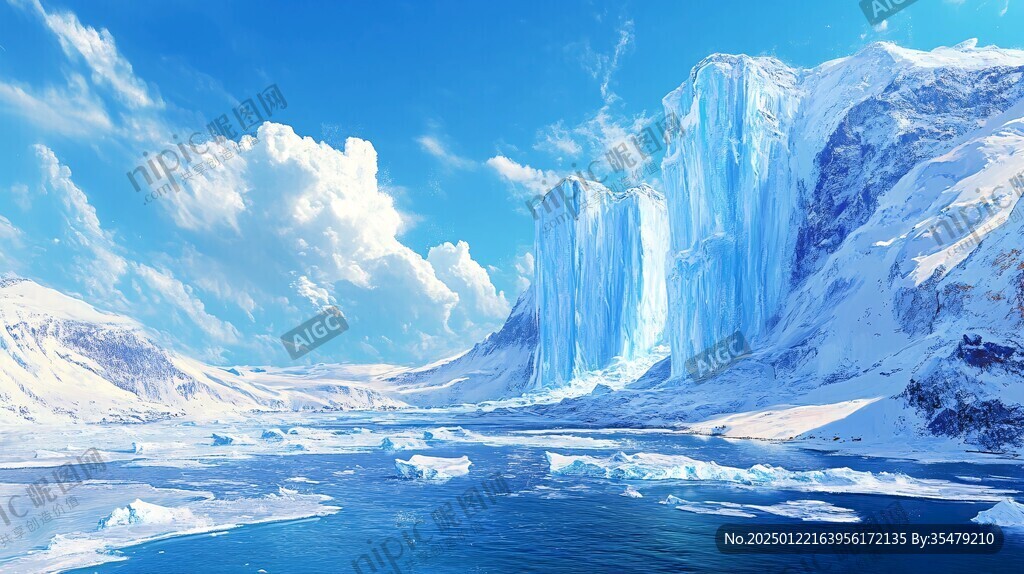 雪山原画