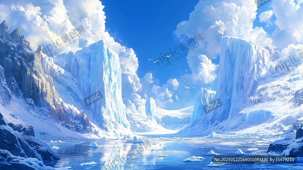 雪山原画