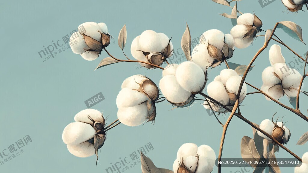 高清棉花图