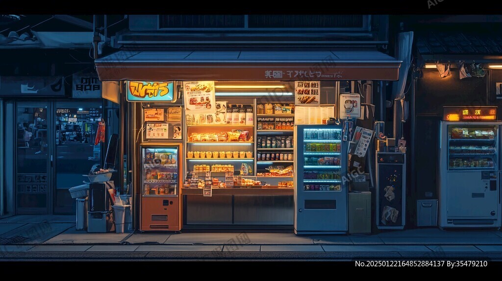 夜晚便利店