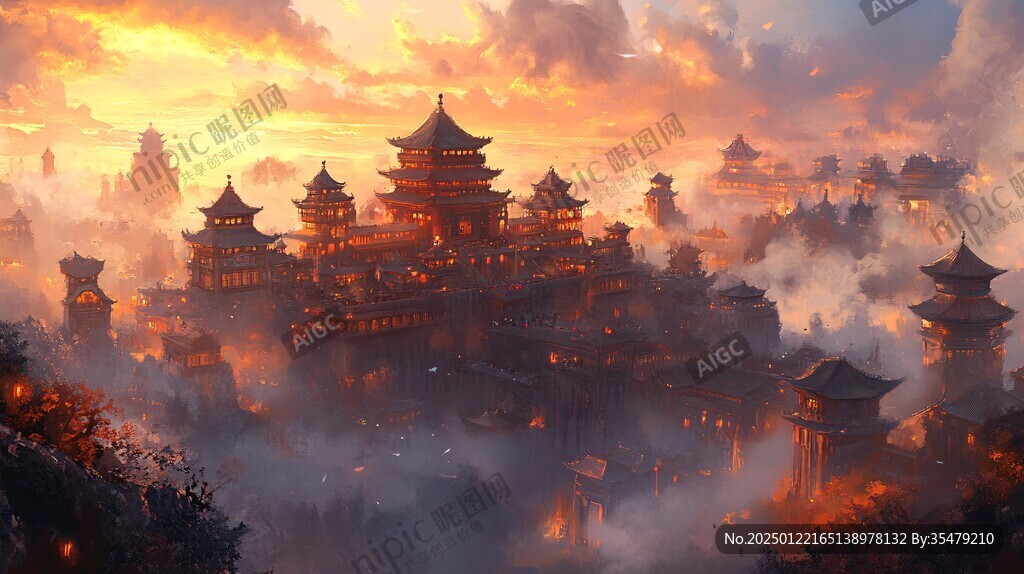 古风仙境天上宫阙