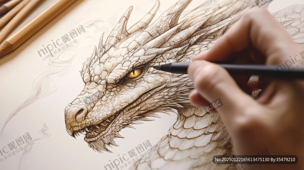 龙包装插画