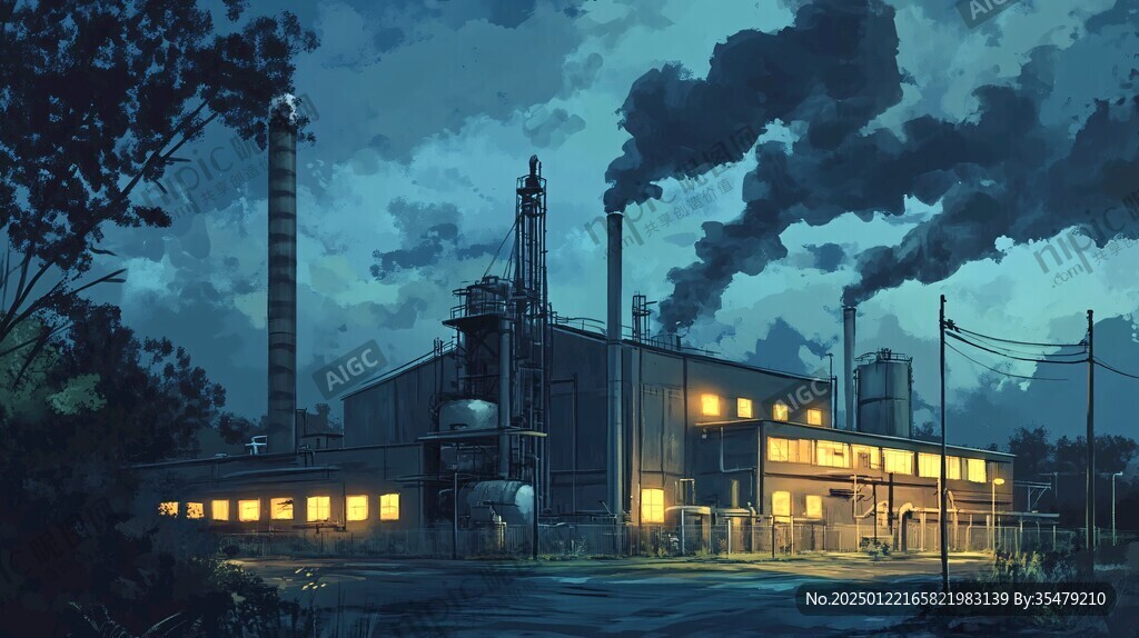 电厂场景海报