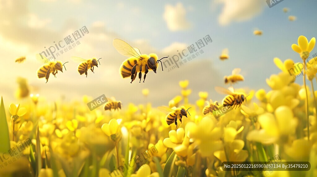 高清养蜂场景