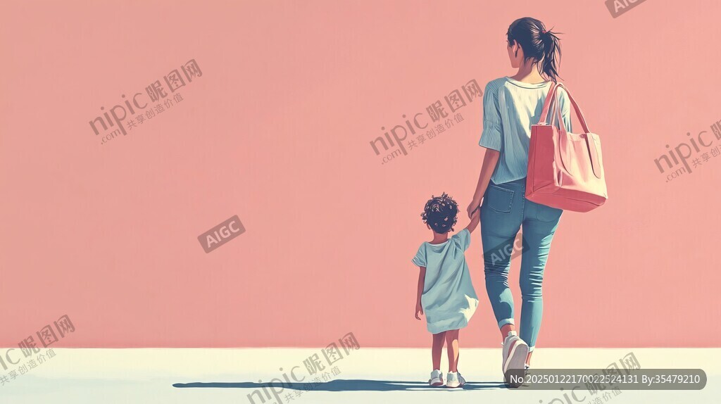 母女逛街