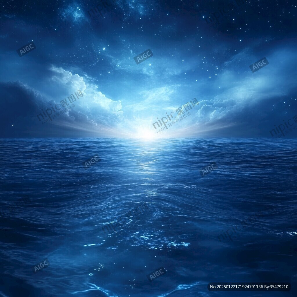 蓝色大气奢华海洋