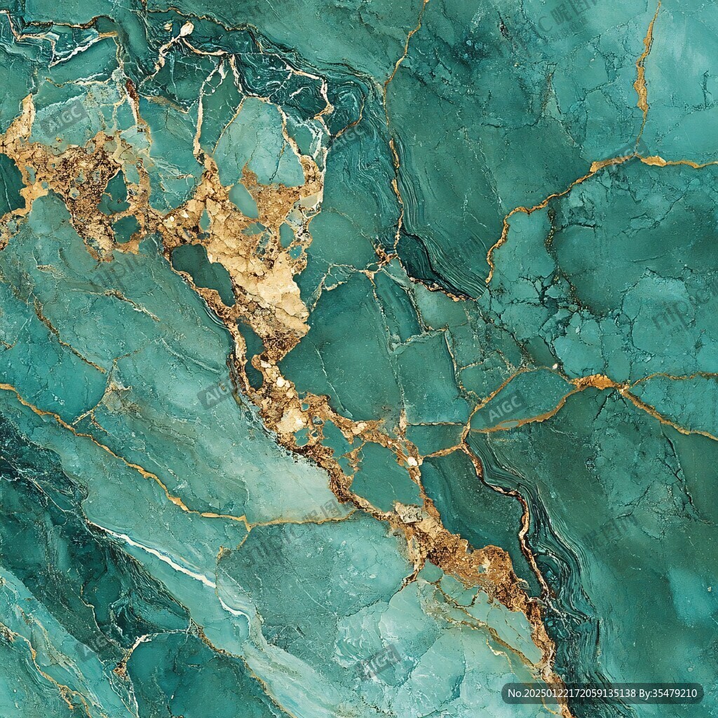 高清绿蓝大理石纹石材