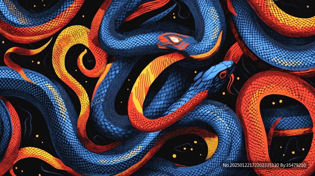 蛇合集插画
