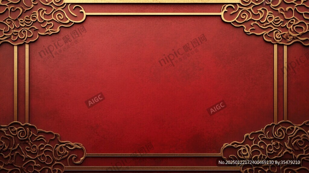 红金色欧式背景