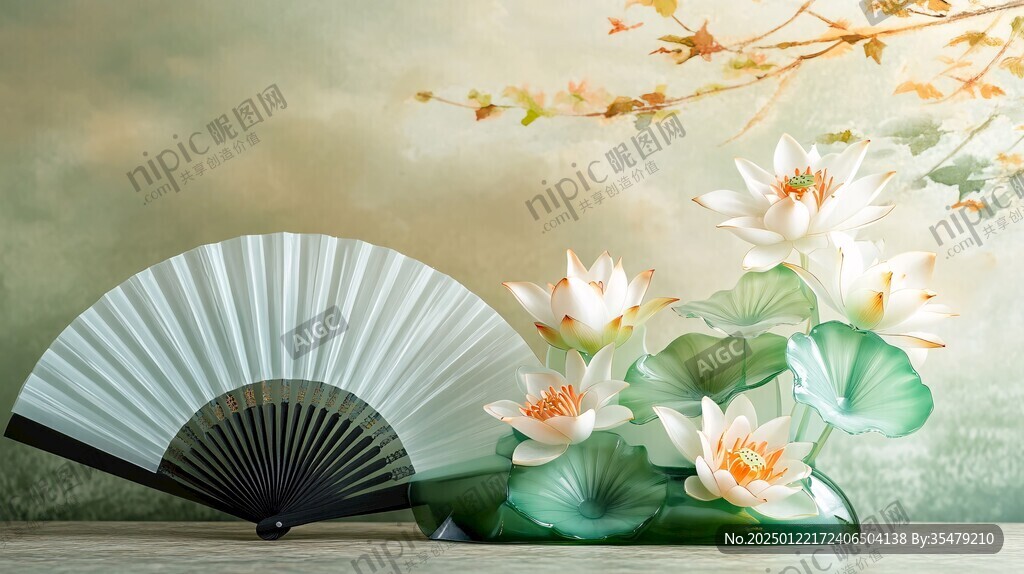 荷花扇